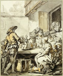 Savoyarde mit einer tanzenden Puppe von Jean Baptiste Greuze