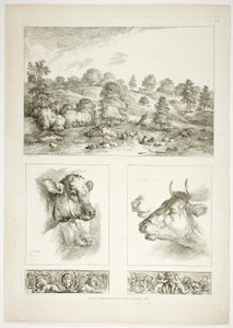Platte vier von 38 aus Oeuvres de J. B. Huet von Jean Baptiste Huet