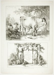 Tafel Eins von 38 aus Oeuvres de J. B. Huet von Jean Baptiste Huet