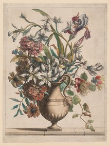Buch aller Arten von Blumen nach der Natur: Blumenstrauß von Jean Baptiste I Monnoyer