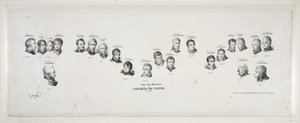 Noms des Ministres du Congres de Vienne, en 1815, veröffentlicht 1815