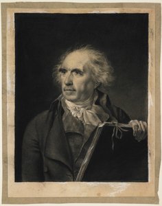 Porträt von Hubert Robert, ca. 1798-99 (schwarze und weiße Kreide)