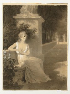 Porträt von Thérésa Tallien als Muse der Poesie von Jean Baptiste Isabey