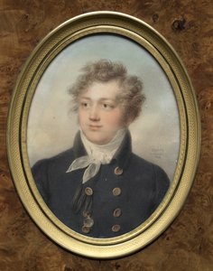 Porträt eines Mannes, möglicherweise Alexander I., Kaiser von Russland von Jean Baptiste Isabey