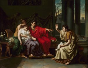 Vergil liest die „Aeneis“ Augustus, Octavia und Livia vor von Jean Baptiste Joseph Wicar