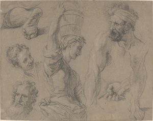 Studie für den wunderbaren Fischfang (?) von Jean Baptiste Jouvenet