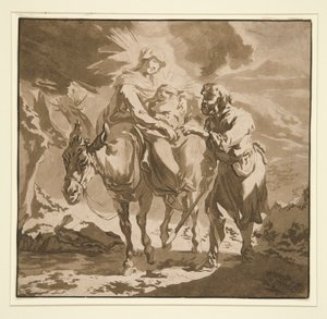Die Flucht nach Ägypten von Jean Baptiste Le Prince