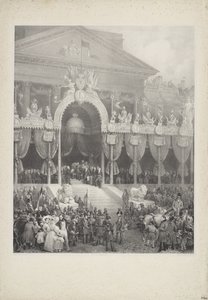 Krönung von Leopold I. als König der Belgier, 1831 von Jean Baptiste Madou