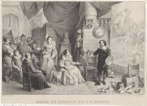 Maria de Medici bei Rubens in seinem Atelier