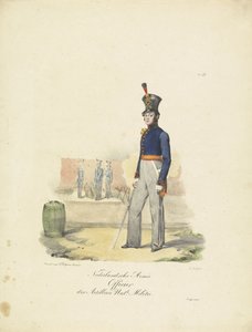 Artillerieoffizier, 1820-1825 von Jean Baptiste Madou