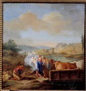 Die Flucht nach Ägypten von Jean Baptiste Marie Pierre