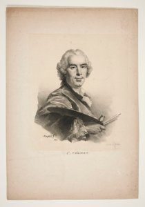 Porträt von Joseph Vernet von Jean Baptiste Mauzaisse