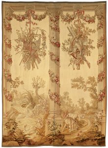 Ein Panel aus einer Portikus-Serie von Jean Baptiste Oudry