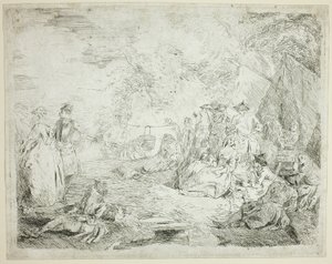 Ruhende Truppen von Jean Baptiste Pater