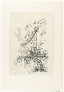 Ornamentale Komposition im Chinoiserie-Stil von Jean Baptiste Pillement
