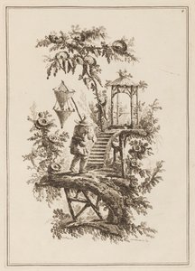 Platte 4, "Suite de douze Pêcheurs et Chasseurs" von Jean Baptiste Pillement