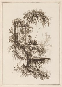 Tafel 7, "Suite de douze Pêcheurs et Chasseurs" von Jean Baptiste Pillement