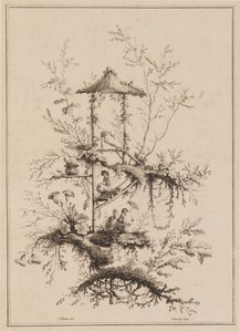 Tafel aus einem Set von Chinoiserie-Darstellungen von Jean Baptiste Pillement
