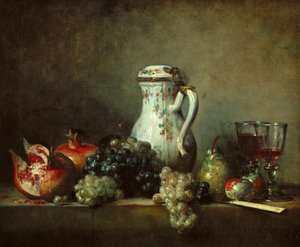 Trauben und Granatäpfel