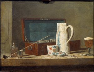 Pfeifen und Trinkgefäße (auch La Tabagie genannt) von Jean Baptiste Simeon Chardin