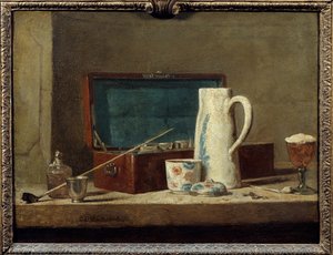 Pfeifen und Vase zum Trinken oder Rauchen von Jean Baptiste Simeon Chardin