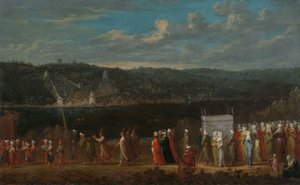 Hochzeitsprozession am Bosporus, ca. 1720-37