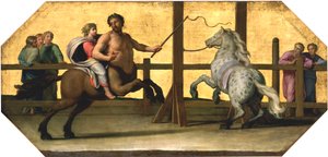 Die Erziehung des Achilles: Die Reitstunde, 17. Jahrhundert