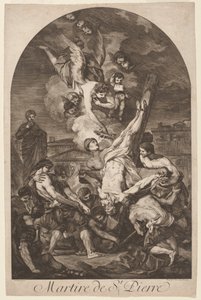 Martyrium des heiligen Petrus, ca. 1750er Jahre von Jean Barbault