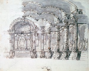 Bühnenbild für die Oper 