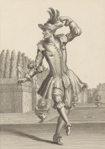 Du Moulin in Bauernkleidung tanzt in der Oper