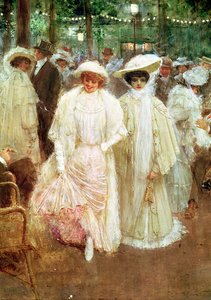 Die Gärten von Paris oder Die Schönheiten der Nacht, 1905 (Detail) von Jean Beraud