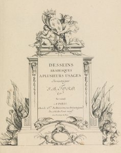 Desseins Arabesques a Plusieurs Usages Inventés par J.B. Toro Titelblatt, 1716
