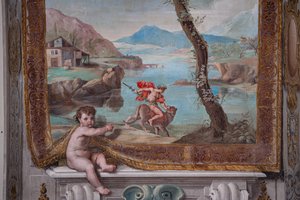 Bacchus zähmt den Tiger, den die Verfolgerin Juno gegen ihn geschickt hat