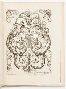 Tafel 13, aus Verschiedene Entwürfe für Schlosser von Jean Bérain the Elder