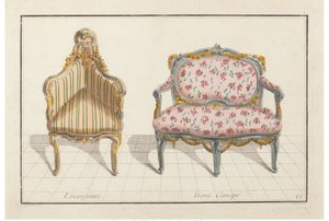 Encoignure, Demi Canapé. Nouvelle Iconologie Historique ou Attributs Hieroglyphiques, ca. 1768 von Jean Charles Delafosse