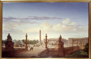 Der Place de la Concorde von der Terrasse am Wasser gesehen von Jean Charles Geslin