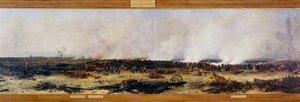 Russlandfeldzug: Panorama der Schlacht von Moskau am 7.09.1812 von Jean Charles Langlois