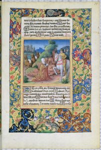 Das Treffen von Abigail und David, aus dem Stundenbuch von Louis d