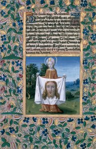 Ms Lat. Q.v.I.126 f.90v St. Veronica, aus dem 