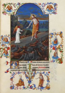 Très Riches Heures des Herzogs von Berry Folio 182, verso - Die Auferstehung Jesu Christi
