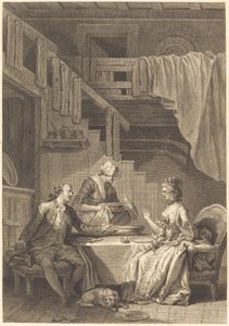 Der Falke von Jean Dambrun and Jean Baptiste Tilliard after Jean Honoré Fragonard