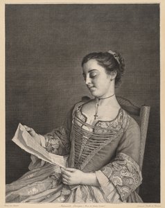 Mademoiselle Lavergne von Jean Daullé