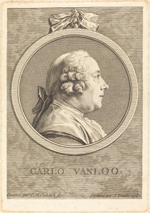Carle Vanloo von Jean Daullé after Charles Nicolas Cochin II