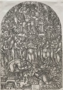 Die Apokalypse: Eine unzählbare Menge vor dem Thron, 1555 von Jean Duvet