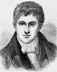 Humphry Davy (1778-1829) englischer Physiker und Chemiker, Stich