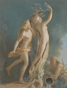 Apollo und Daphne, nach Lorenzo Berninis Marmorgruppe in der Galleria Borghese, Rom von Jean Étienne Liotard