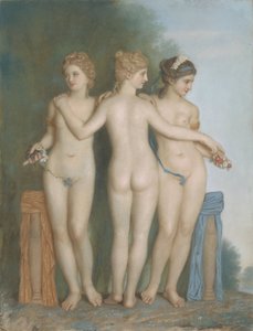 Die drei Grazien, nach der antiken Marmorgruppe in der Galleria Borghese, Rom