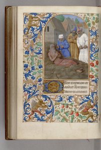 Hiob auf dem Misthaufen Stundenbuch, 1450-1499