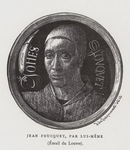 Selbstporträt des französischen Malers Jean Foucquet aus dem 15. Jahrhundert von Jean Fouquet