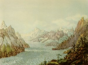 Das Mer de Glace oder Glacier des Bois, 1787, 1946
